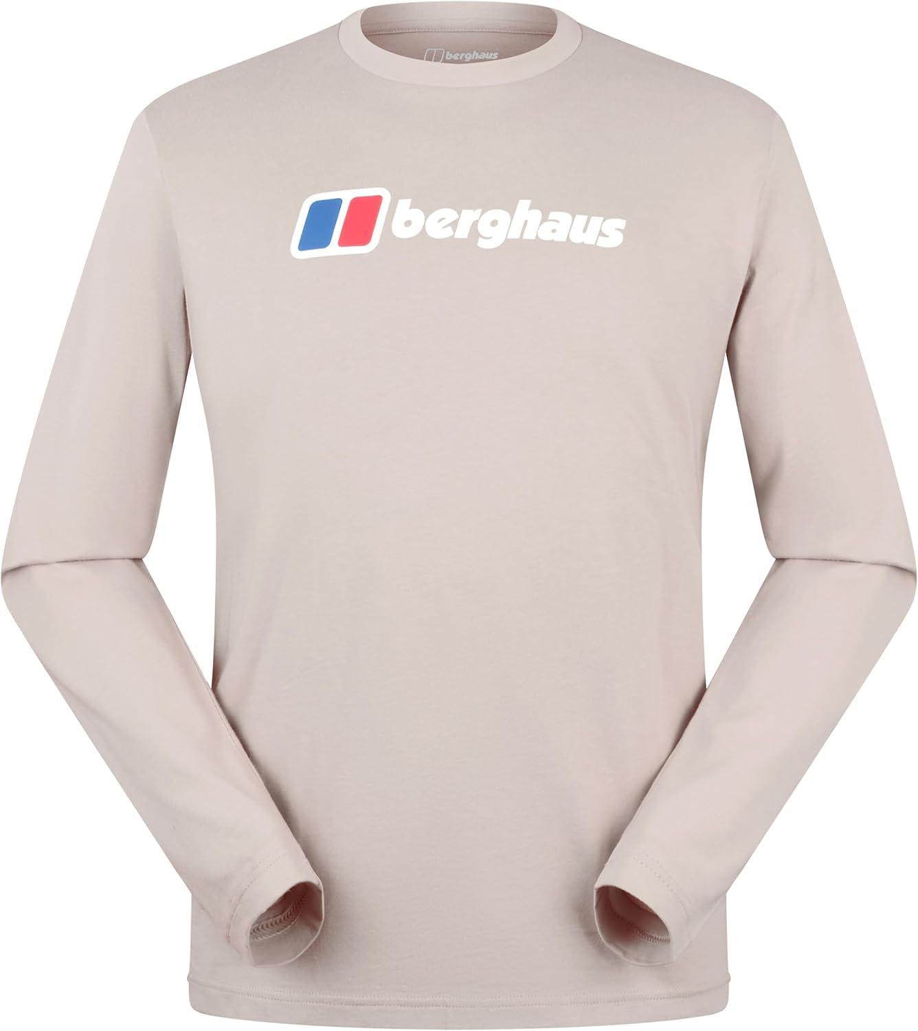 Berghaus Men's Big Logo T-Shirt | 100% Cotton Non-Technical T-Shirt, Taupe, 2XL