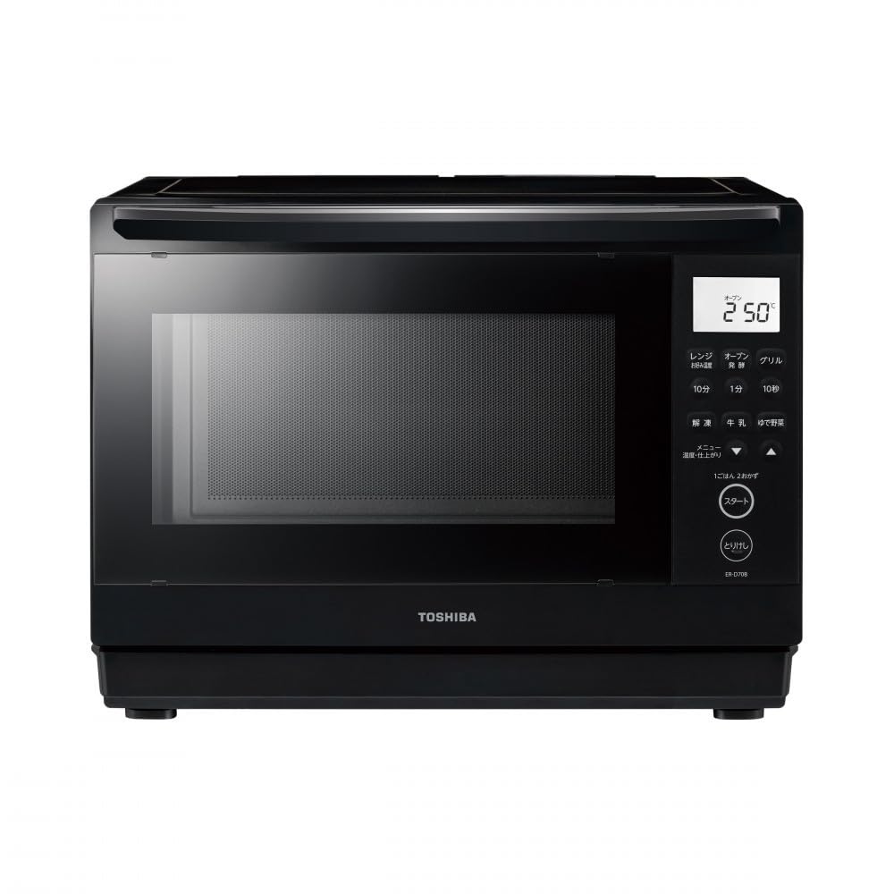 Amazon | 東芝 石窯ドーム 角皿式スチームレンジ ER-D70B(K) | 東芝