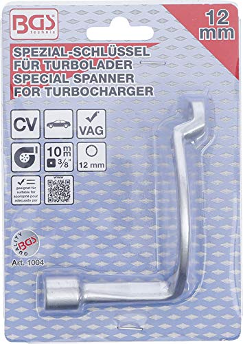 BGS 1004 | Spezial-Schlüssel für Turbolader, Zwölfkant | für VW, Audi | SW 12 mm