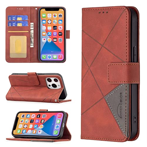 FMPCUON Wallet Serie Carcasa Funda para Nokia 2.3,Funda de Cuero Carcasa con Tapa y Cartera Tarjetas Soporte Plegable Protección Libro para Nokia 2.3,Marrón