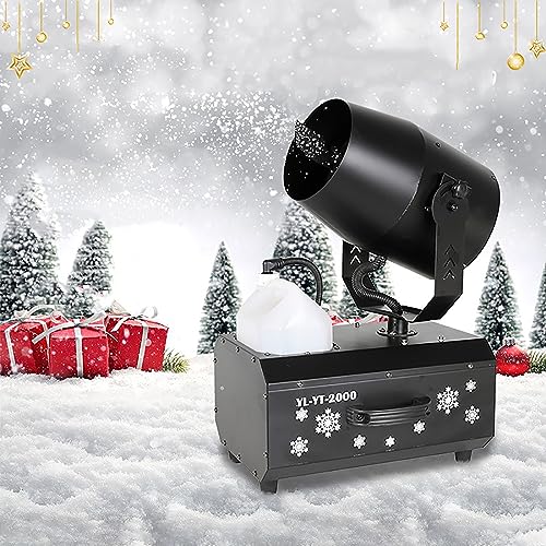 Máquina generadora de nieve DRYIC, máquina profesional de copos de nieve de 2000 W, con control remoto y efecto de ventisca con giro de 180° miniatura 1
