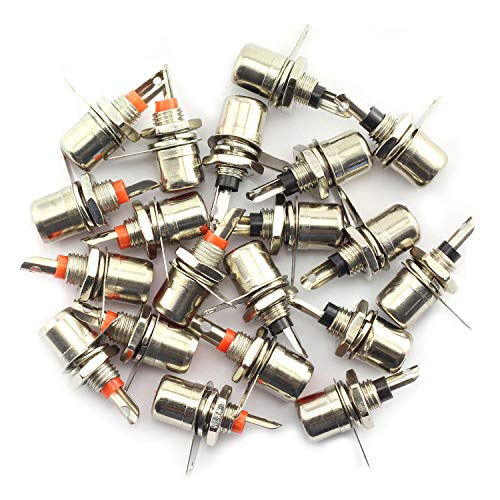 20 piezas conector RCA hembra nickelado miniatura 1