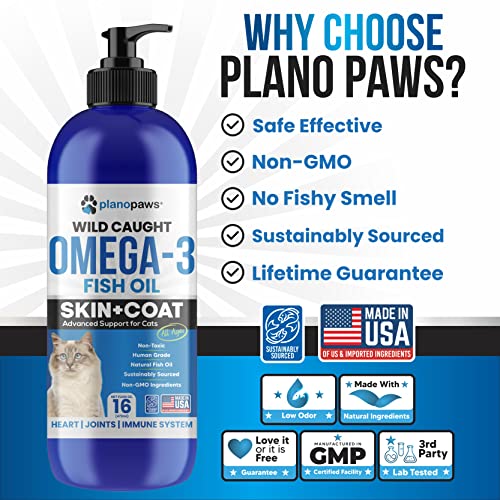 Omega 3 Fish Oil for Cats - Better Than Salmon Oil for Cats - Kitten + Cat Vitamins and Supplements - Cat Health… - Image 4