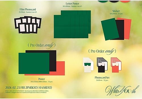 Miniatura 3 de TWICE 13th Mini álbum With YOU-th 3 ver set. (+Tarjeta fotográfica transparente de regalo AtoZ)