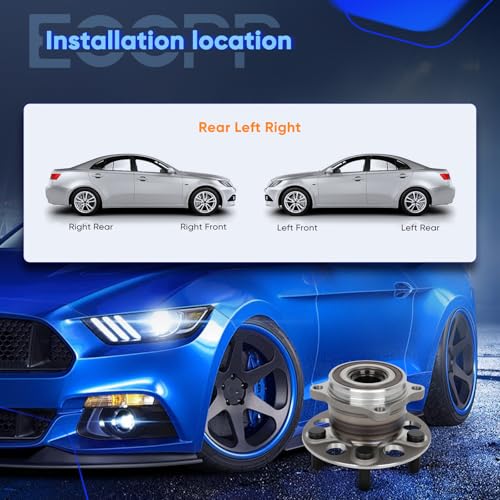 Image of ECCPP 2PC Wheel Hub Assembly Rear 512629 2017-2020 for Acura for MDX | 2019-2023 for Honda for Passport Wheel Bearing Hubs w /ABS