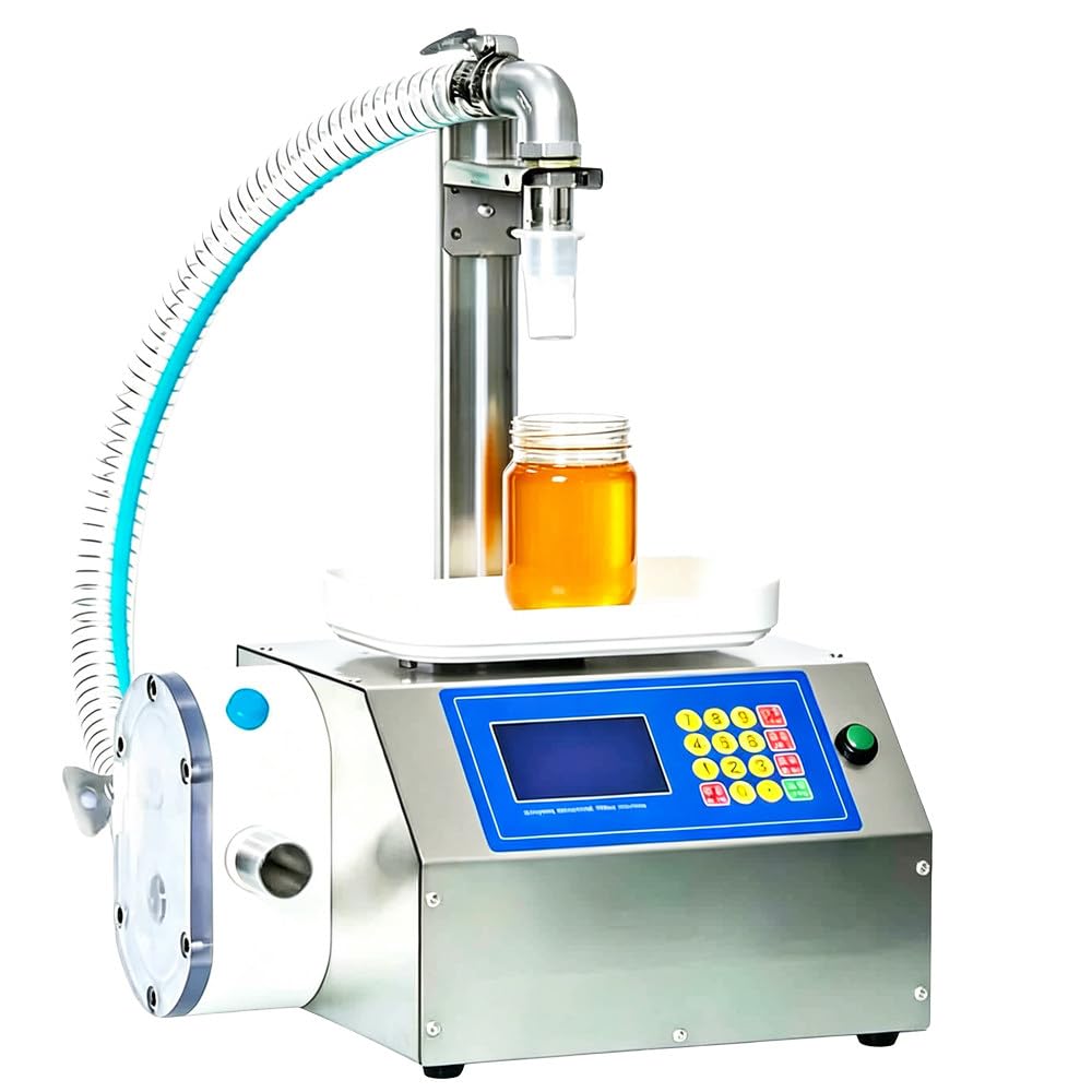 MHKHBA Fully Automatic Viscous Liquid Filling Machine, Quantitative Filling Machine, Suitable for Oil, Laundry Detergent, Gel, Honey, Sauce A3