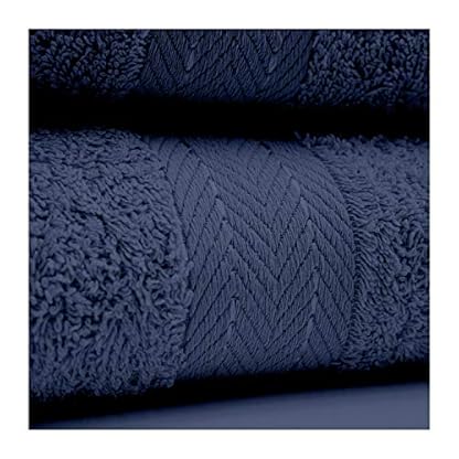 Lions Towels Family Bale Set - 10-teiliges 100% ägyptische Baumwolle, 4X Gesicht, 4X Hand, 2X Badetuch, Premium Qualität hoch wasserabsorbierendes Badzubehör, maschinenwaschbar, Marineblau, 544722 – Bild 8
