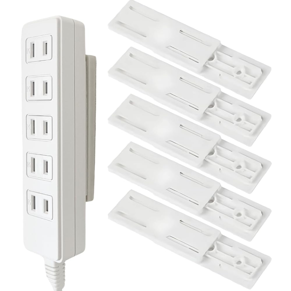 Amazon.co.jp: Chicer 電源タップホルダー (5点セット) 電源タップ