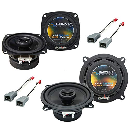 Harmony Audio Bundle Compatible with 1983-1988 Ford Ranger HA-R4 HA-R5 5.25" New Factory Speaker Replacement Upgrade Package with HA-725510 Connector Harness Kit