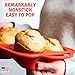 Bake Boss Regular Size 6 Cup Silicone Muffin Pans for Baking - Non-Stick Silicone Cupcake Pans for Baking, Easy-Release, Metal Handles, BPA-Free, Dishwasher & Oven Safe, Even Baking Muffin Tray