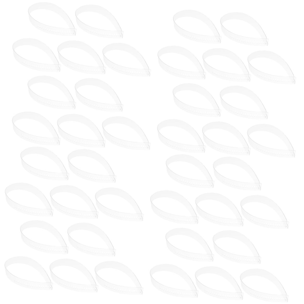 Ipetboom 60Pcs Transparent Collar Stays Collar Strips for Shirt Support Essential Shirt Supplies Durable and Flexible Collar Fixing Strips