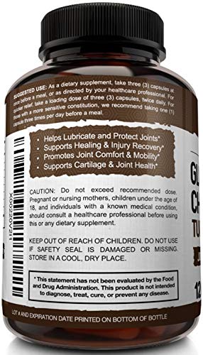 NutriFlair Glucosamine Chondroitin Turmeric MSM Boswellia - Joint Pain Relief Supplement - Natural & Non-GMO - Anti-Inflammatory & Antioxidant Pills - Supports Back, Knees, Hands, Joints, Cartilage