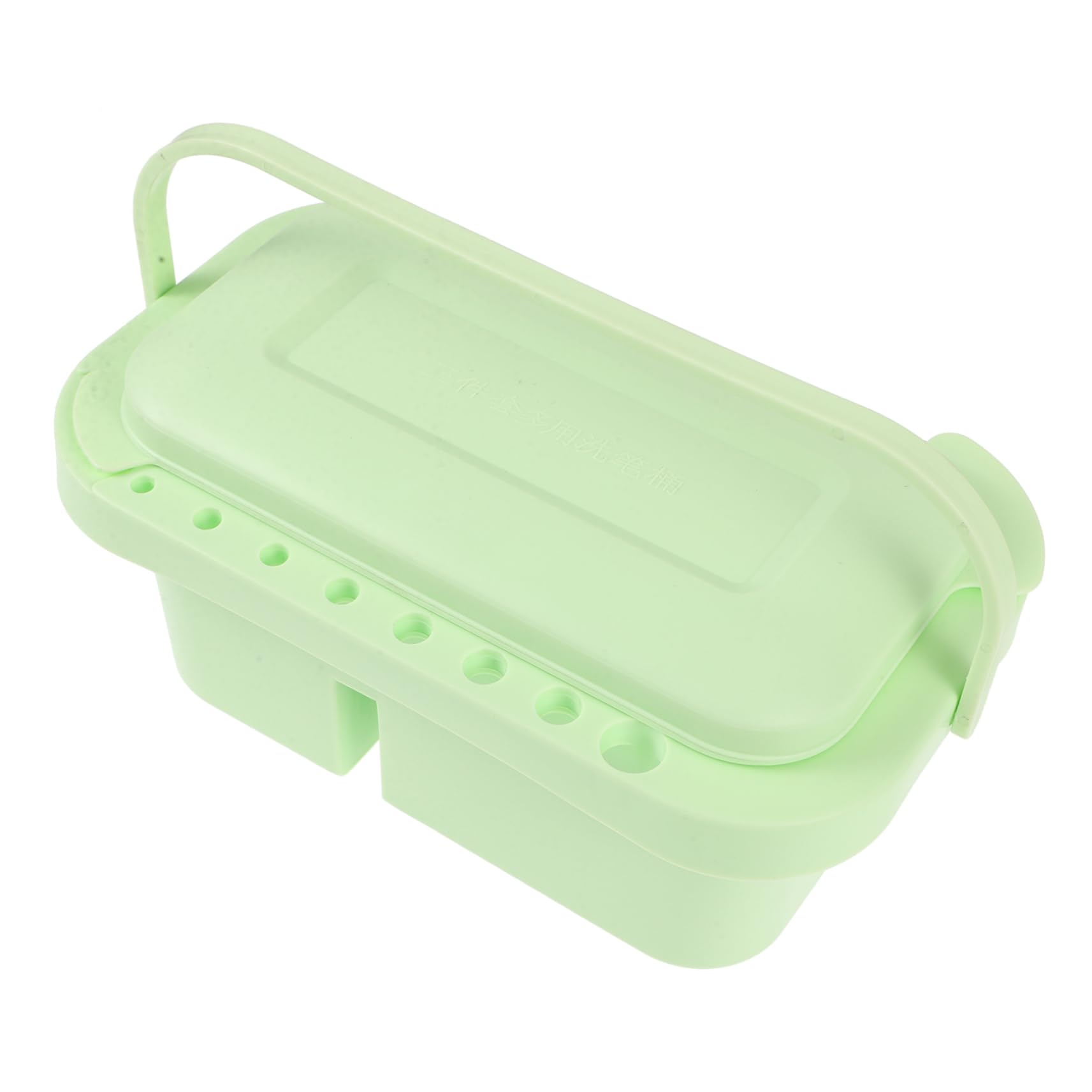Operitacx Oil Painting Brush Bucket Paint Brush Buckets Brush Cleaner Watercolor Brush Stand Brush Washer Craft Supplies for Adults Painting Supplies for Artists Plastic Light Green
