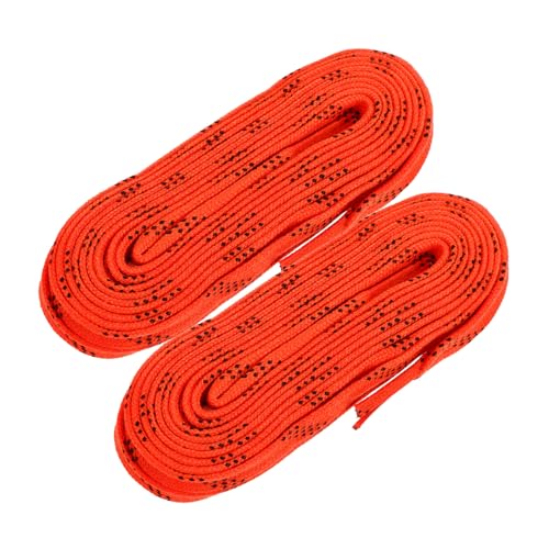 ERINGOGO 上?ホッケー靴ひも 耐久性 アイススケート用 おしゃれシューズ紐 一双 スケートシューレース器具兼用