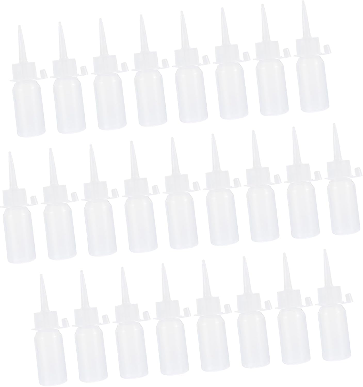 DOITOOL 25pcs Squeeze Bottles for Sewing Machine Oil Soft Tip Oil Dispensing Containers for Crafts and More for Home Use