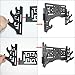 Eforlife 3 Layer Sword Holder: Wall Mount Samurai Sword Stand for Katana & Wakizashi - Dragon Design