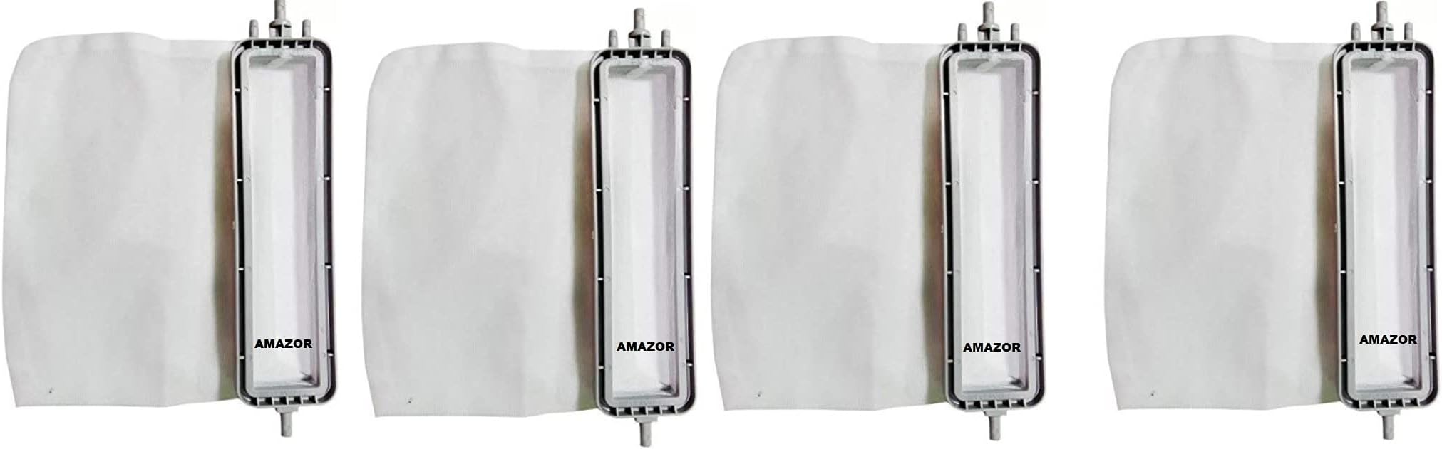 SANAVYA Pack of 4 Washer Lint Filter Washing Machine LG Semi Automatic Waste Collector Dust, Net Jali Bag Parts for LG Semi Automatic Washing Machine (lg 14.7 cm Semi Filter Pack of 4)