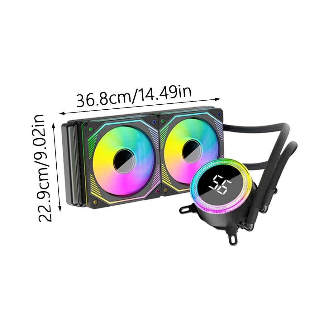 Parte del computer di raffreddamento ad acqua controllata PWM della temperatura controllata dei refrigeratori del CPU di ARGB