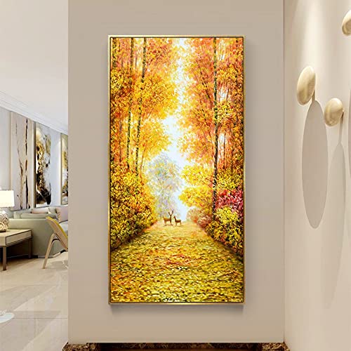Peinture par Numéro Diamant Faon de la Forêt Kit Loisir Créatif Adulte 40x80