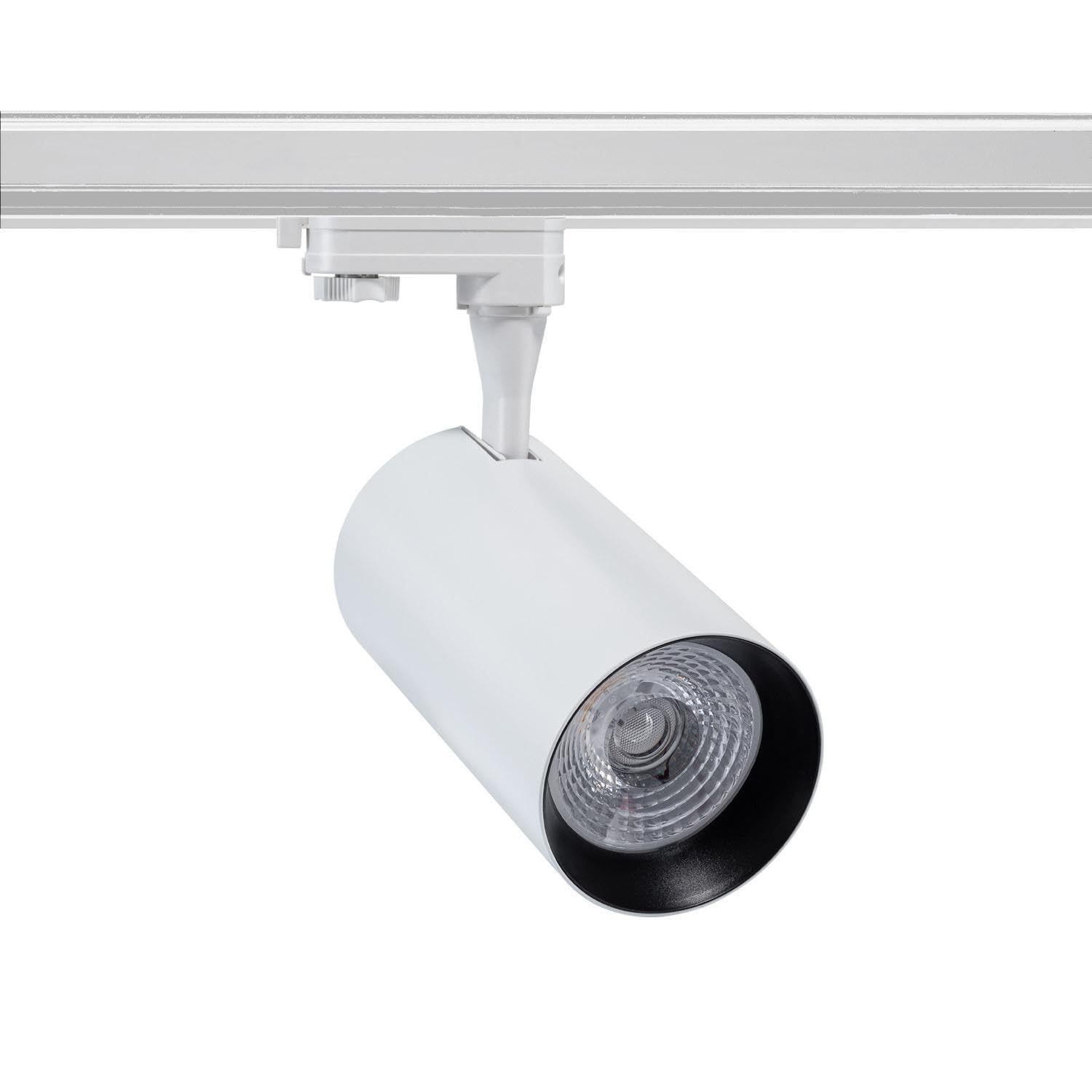 LEDKIA LIGHTING Foco Carril LED Trifásico 30W Vulcan Blanco 4000K Blanco Neutro