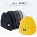 KIEPTOMIK Fisherman Beanie Roll-up Edge Trawler Beanie Skullcap Watch Hat Knit Short Cap (Acrylic, Black+Olive)