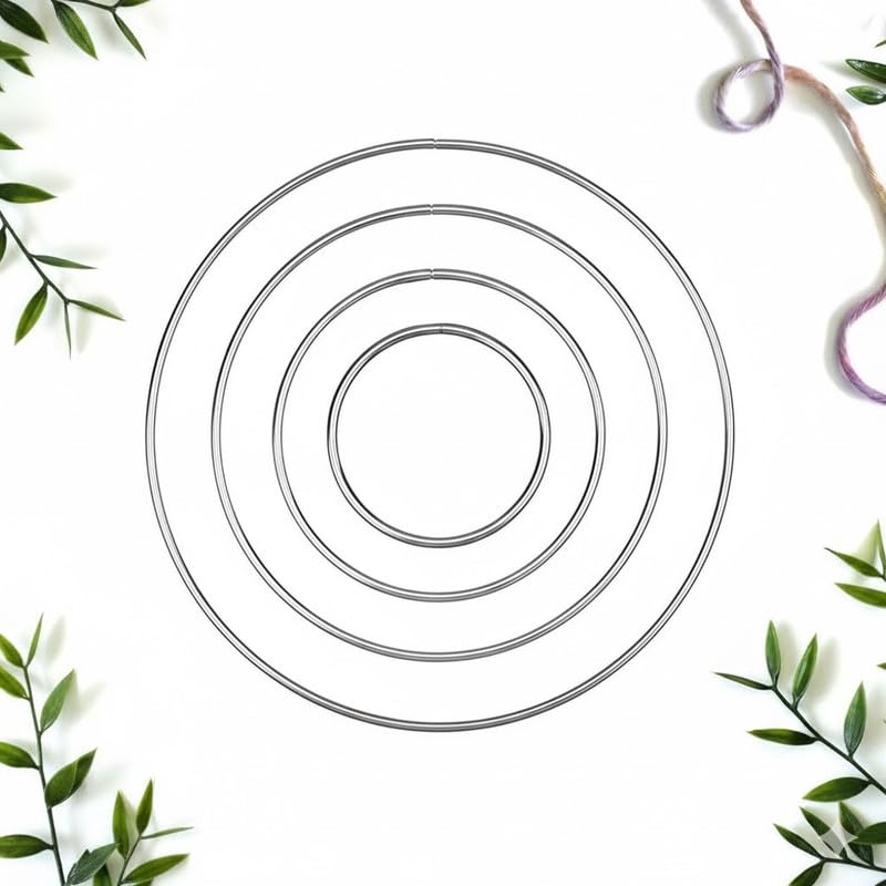 Craft Affair | Round Metal Ring (12Inch, Pack of 2) for Macrame, Embroidery, Home Décor-image-32