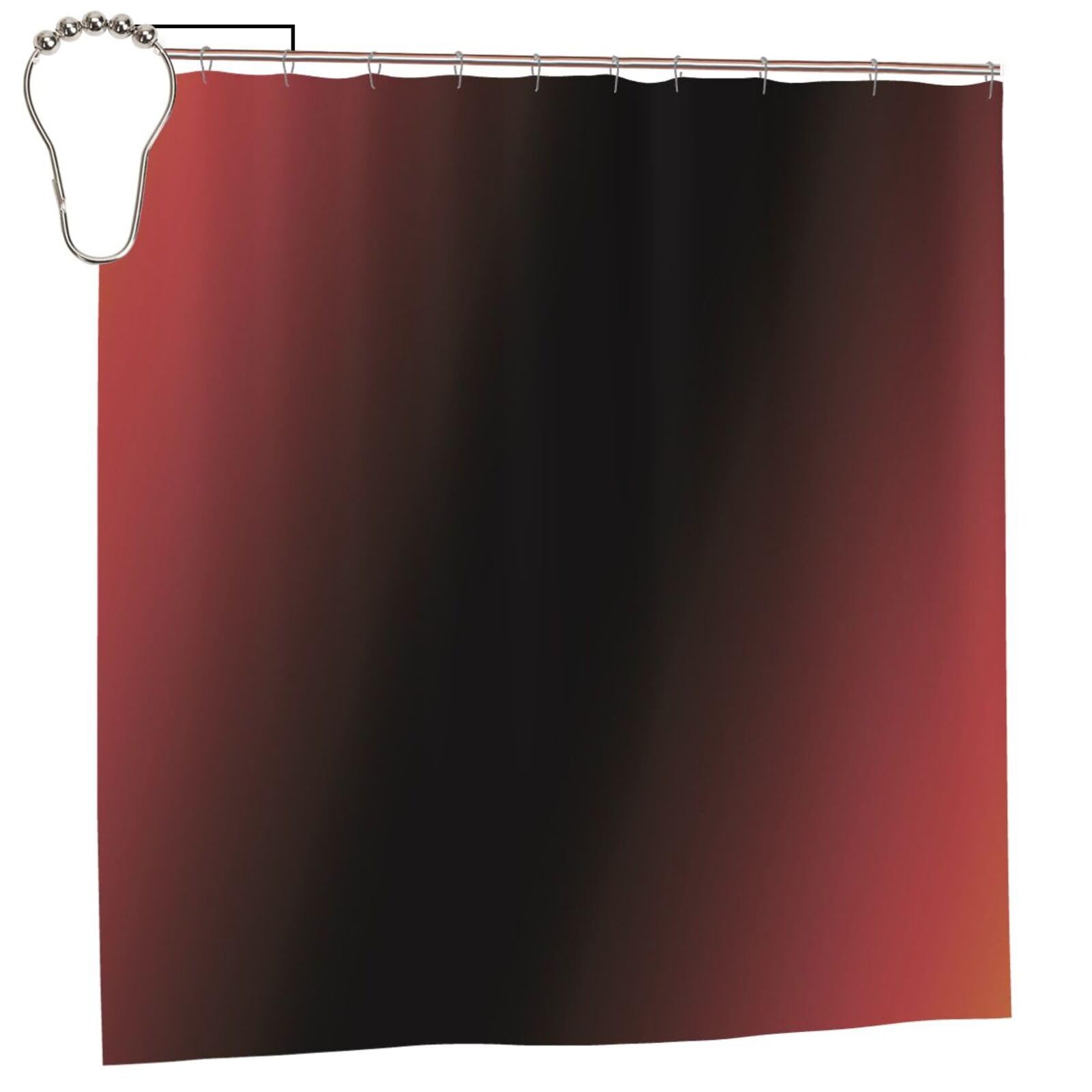 Klgrtjhk Iron Crimson Shower Curtain 72X72in Bathroom Curtain﻿