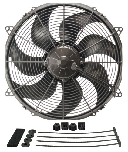 Image of Derale 16136 16 inch Diameter H.O. Extreme Electric Fan , Black