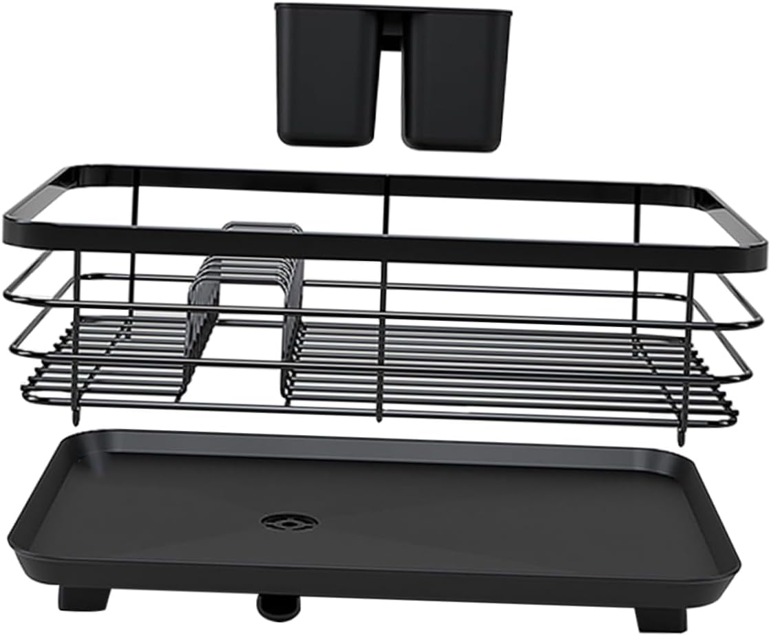 Dish Rack for Kitchen Counter Drying Rack for Sink Compact Bowl Plate Holder
