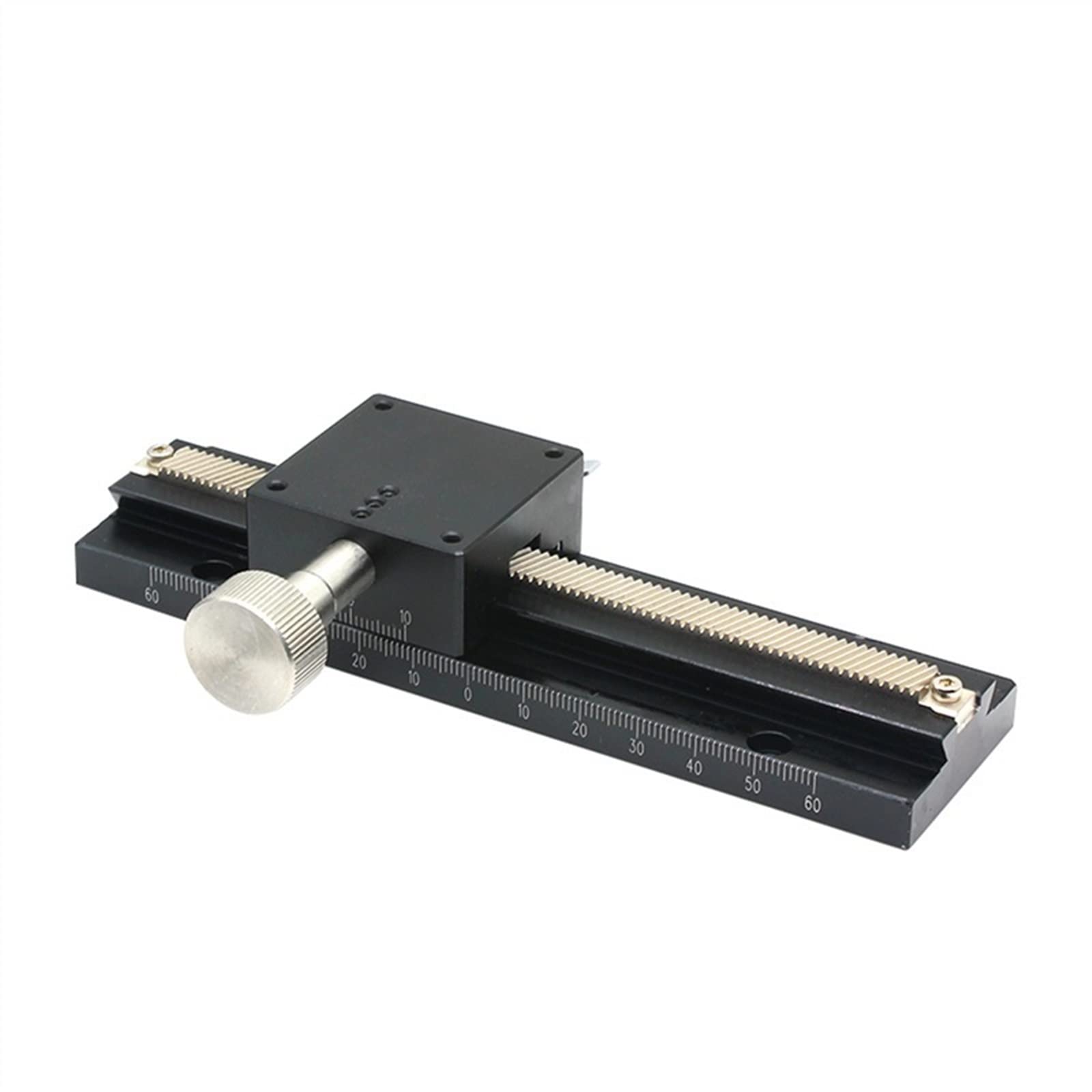 YFBCMXSKG Roller Table X Axis Long Stroke Dovetail Linear Stage Manual Fine Tuning Slide Table Trimming Displacement Platform(LWX25-L150)