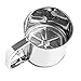 Produktbild MGE - Sieb, Mehlsieb, Puderzucker, Küchensieb - Puderzucker Shaker Sieve - Edelstahl - 500 mL - Silber