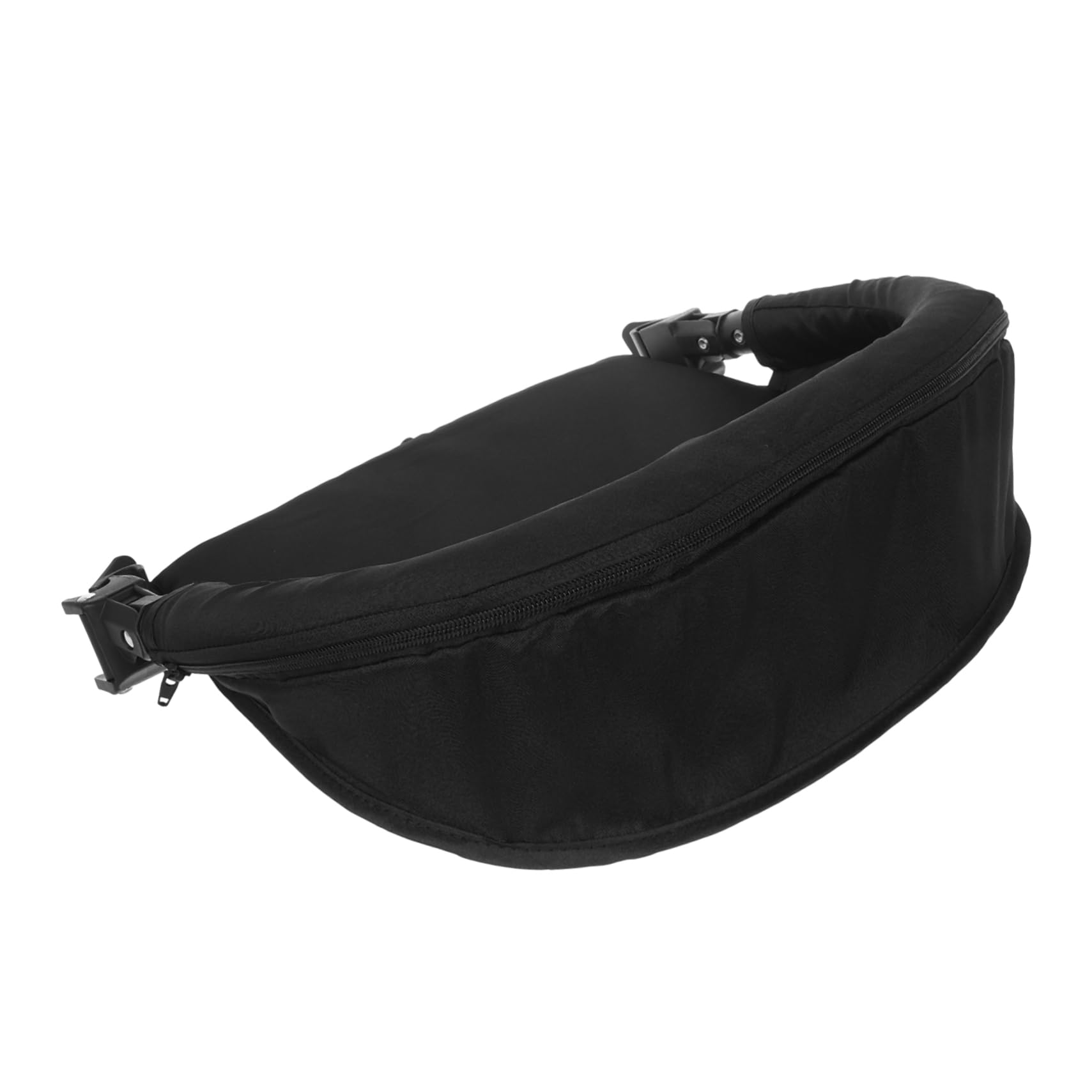 SECFOU Extension Accessoire Amovible Repose-Pieds Réglable pour Poussette Bébé Noir en Tissu pour Confort Compatible avec Poussettes et Nacelles