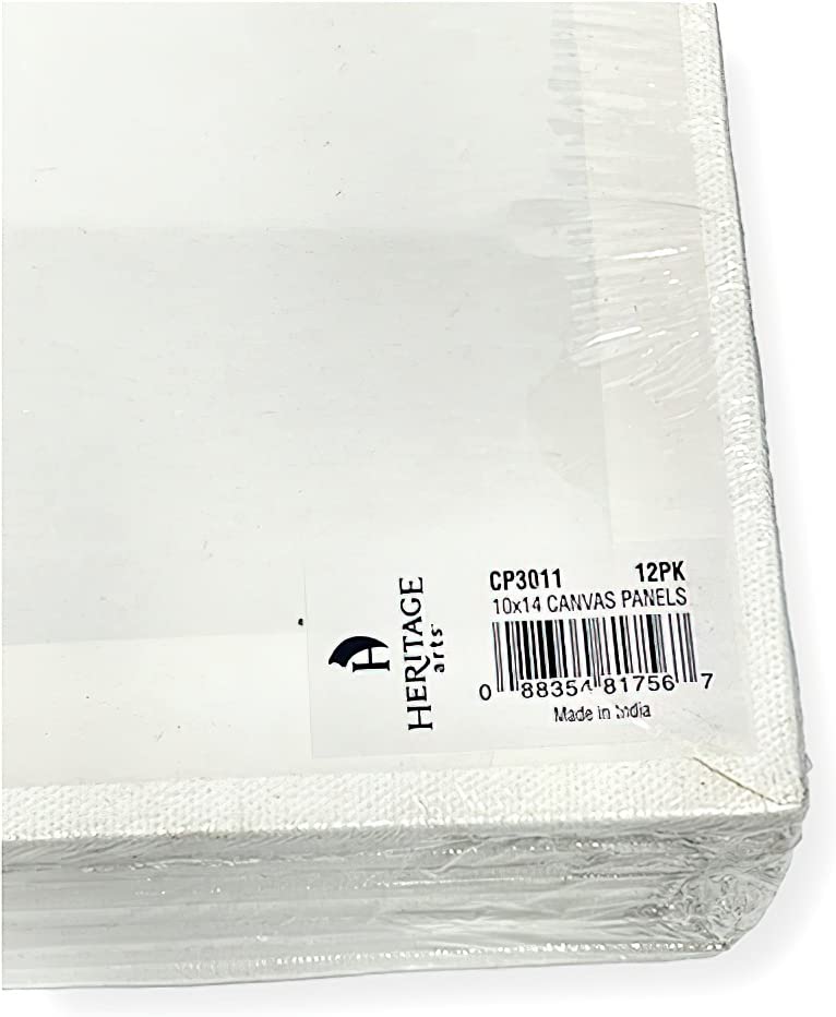 AvoDovA 15 * 20CM Blanche Toiles à Peine Encaées, 3PCS Panneaux de