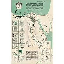 Egypt - Pictorial Map, 1949 - Historical Map Print - Mid-Century Wall Art - 16in x 24in