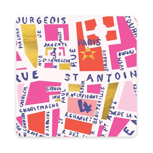 Image of Studio Oh! Rues de Paris Blank Note Card Set with Envelopes and Stickers 12 Pack Assorted Greeting Cards, 260 GSM Textured Paper Stationery for Thank You Cards, Birthday Cards, Gift Card Envelopes