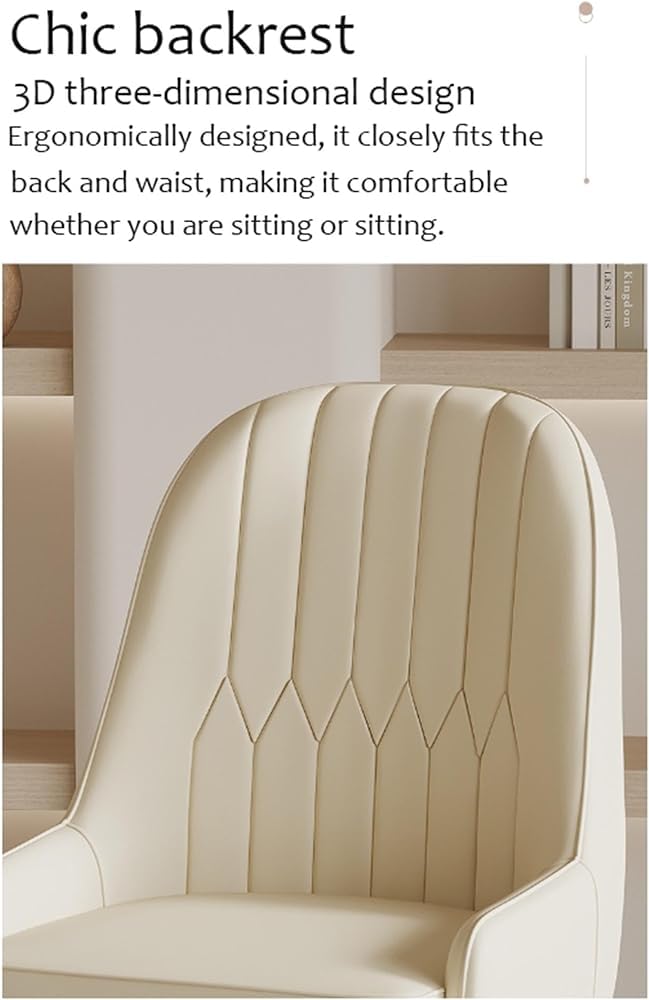 2er Set Esszimmerstühle aus Kunstleder mit dicker Polsterung und Metallbeinen für Wohnzimmer, Küche, Badewannenbereich, Lounge