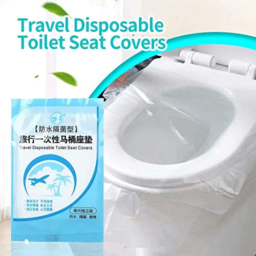 Egv-50 Pieces Disposable Plastic Toilet Seat Cover Waterproof, Wc Cushion Toilet Cushion For Baby Pregnant Mom, Independent Packaging Suitable For Travel #TOP1