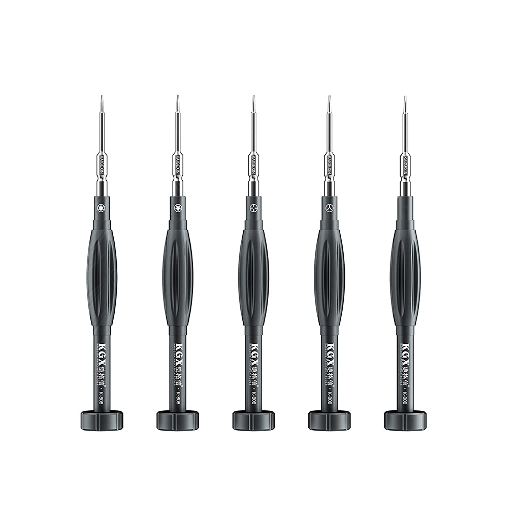 Nueayms Ergonomic Design Driver Repair & Disassemble Bolt Driver Tool Kit 2D 5 Piece Kit Set