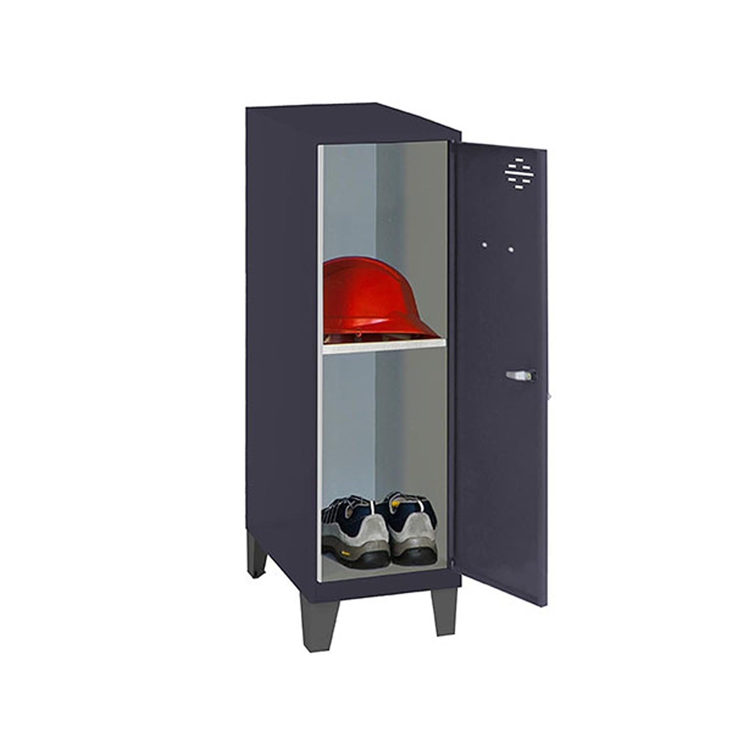 Simon Rack Casier Vestiaire Metallique Petit, 1015x300x500 mm, Armoire Metallique Petit, Comprend la Clé, Anthracite - Simonlocker