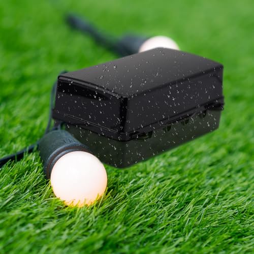 Tellegloww Large Outdoor Electrical Box Waterproof Extension Cord Covers Weatherproof Outdoor Extension Cord Cover Box for Halloween Christmas Holiday Light Decoration(Black) by Tellegloww - Image 6