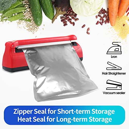 image for DEIAO 15 Mil 5 Gallon Mylar Bags for Food Storage with 2500cc Oxygen A