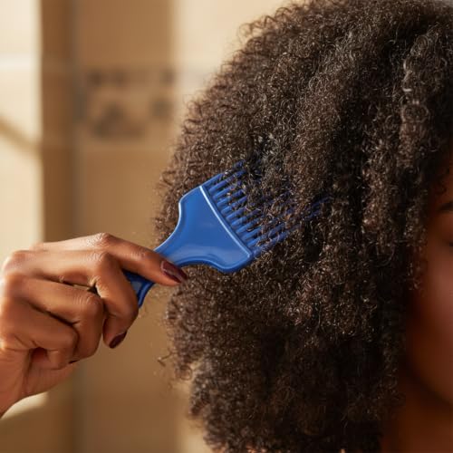 Peine azul estilo salón para cabello rizado y barbería miniatura 5