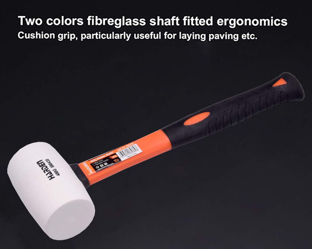 Harden 450gms Rubber Mallet Hammer with Fiberglass Handle - 590435 3