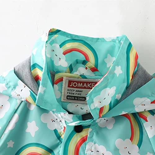Children's Boy Girl Raincoat Toddler Waterproof Rain Suit Kids Hooded Jacket Splash Pants Set Lightweight Outwear Suit p1213