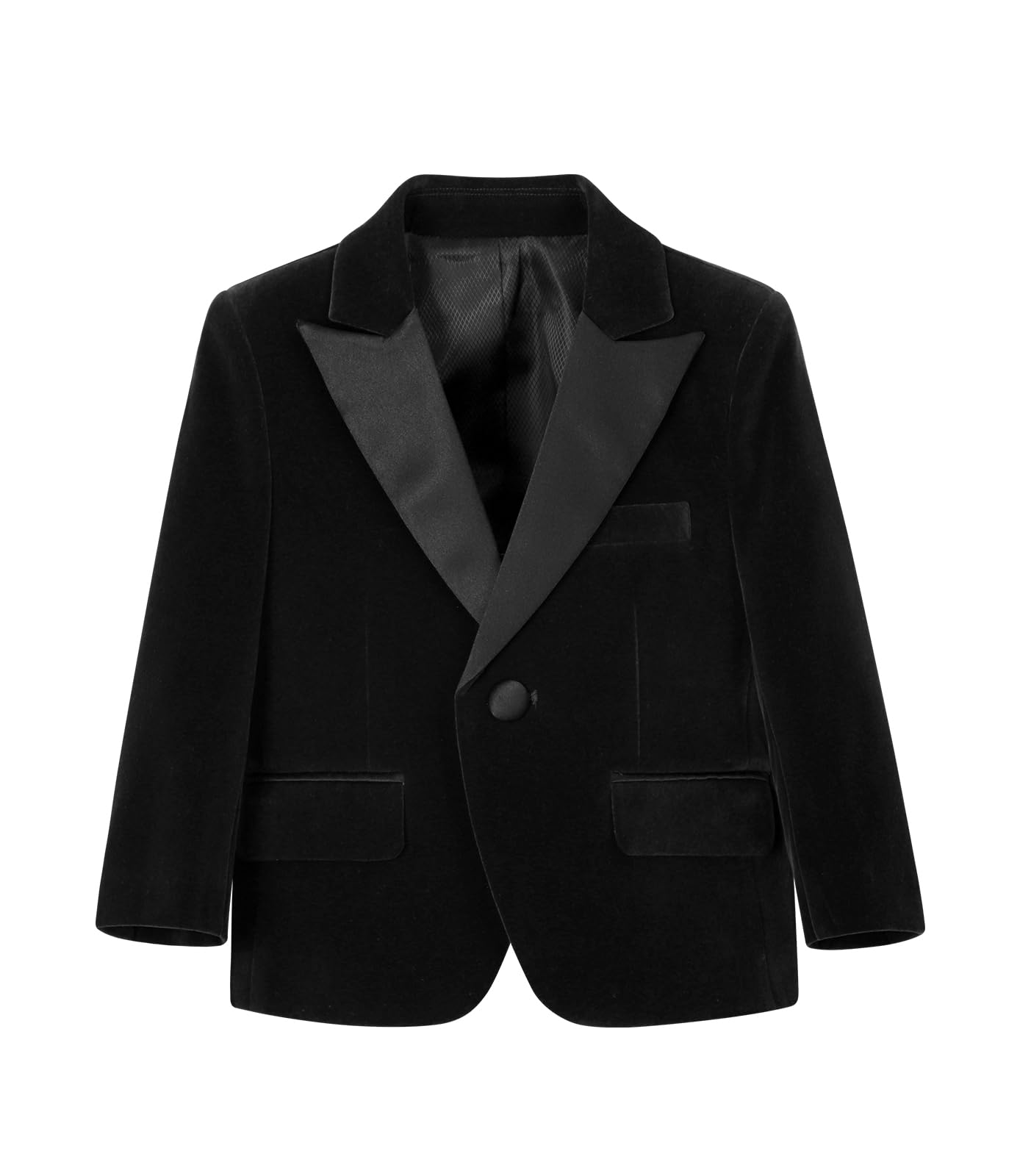 mintgreen Garçons Blazer, Enfants Velours Un Bouton Costume Tuxedo Veste, 7-14 Ans