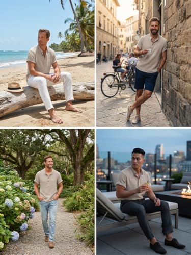 Image of Leriya Fashion Tshirt for Man | T Shirt for Mans | Mens TShirt's | Collarless T- Shirt for Mens | Half Sleeve Tshirt for Men (Available in Plus Sizes) Polycotton, Regular Fit