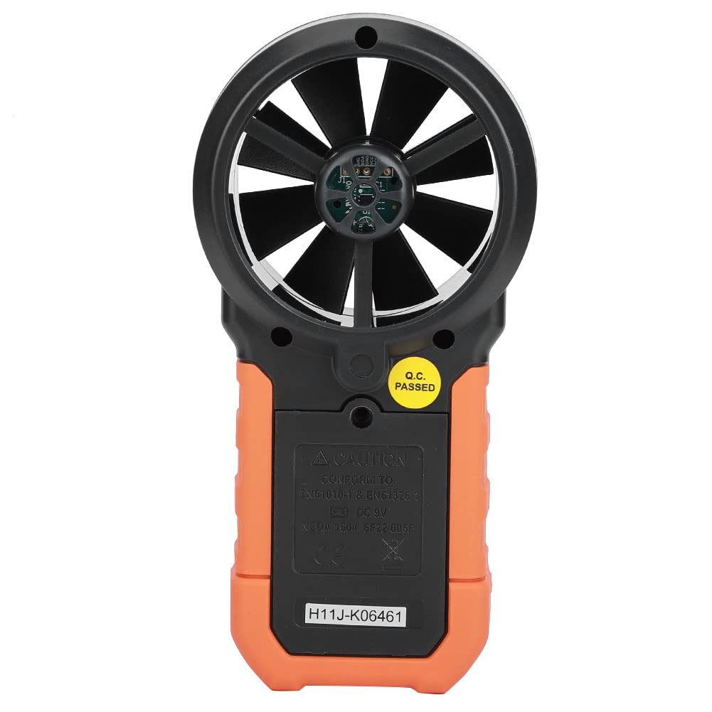 Anemomètre Numérique Portable PEAKMETER PM6252B avec une Jauge du Compteur de Vitesse de Vent Haute Précis