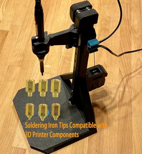 Image of Heat Set Insert Tips for M2 M2.5 M3 M4 M5 M6 Threaded Inserts, Soldering Tips Works with Hakko FX-888D /Weller SP40NUS / T18 /900M,Press Tool for Plastic 3D Printer Components