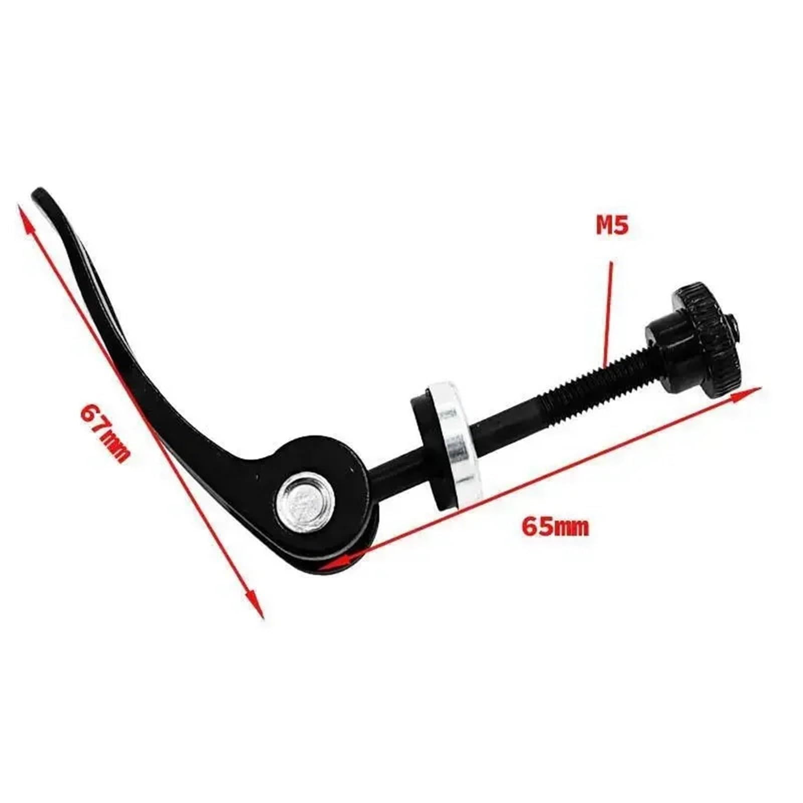 Vite a sgancio rapido per morsetto sedile 5 Pezzi Morsetti Reggisella For Bicicletta Barre Viti A Sgancio Rapido In Lega Di Alluminio Clip For Tubo(45mm)