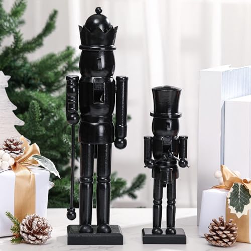 Quzzil Nussknacker-Ornamente, neutrale Nussknacker-Figuren, 25,4 cm,...